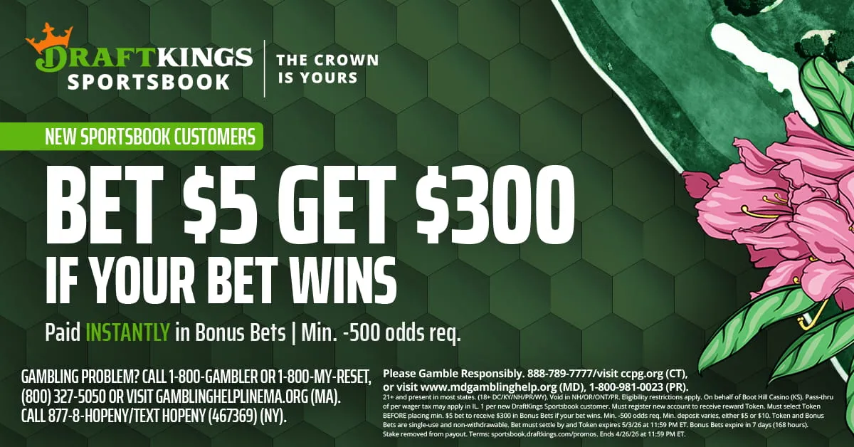 draftkings sportsbook offer Masters