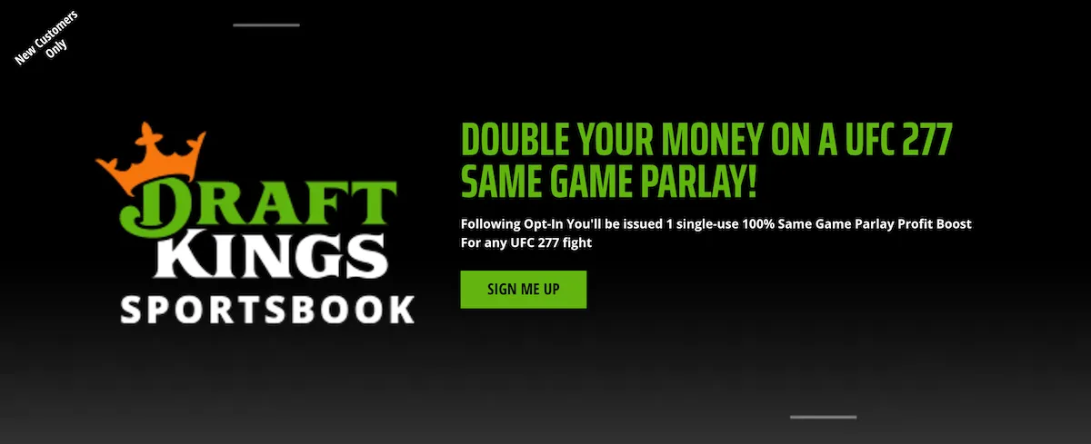 DraftKings UFC 277 Double your Money