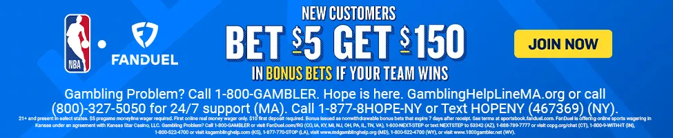 FanDuel New Customer Bet $5 Get $150 for WNBA Wagers