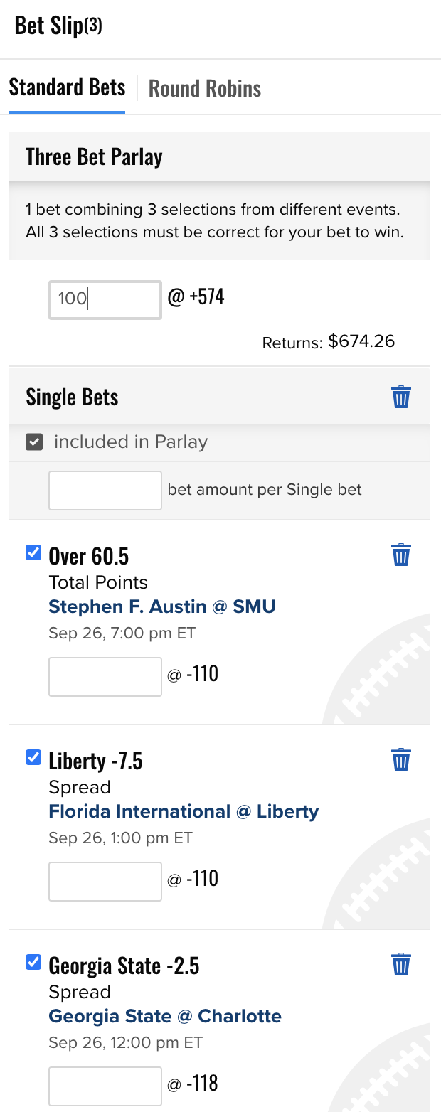 Parlay Power Play: Bet of the week - Week 4 