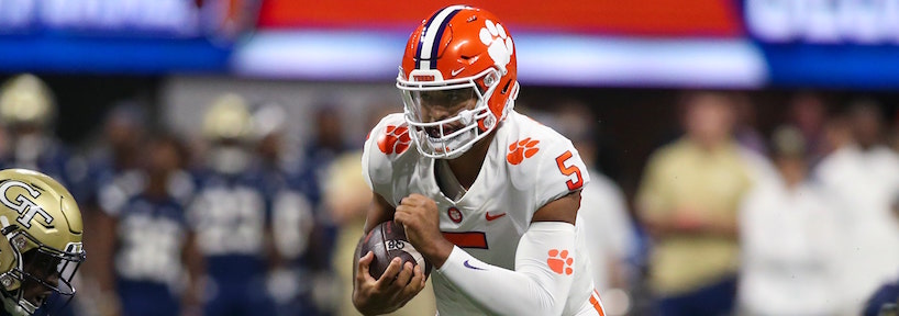 I love prop bets, and each week I’m going to give you my five favorite plays from DraftKings. Here are my favorite Conference Championships player prop bets. And here's a closer look at Clemson vs. North Carolina. Whether you’re new to sports betting or a betting pro, our How To Bet and Sports Betting Strategy and Advice pages are for you. You can get started with our Sports Betting 101 Section — including 10 Sports Betting Tips for Beginners — or head to more advanced sports betting strategies — like Key Numbers When Betting Against the Spread — to learn more. Mike Farrell’s College Football Conference Championships Player Prop Bets Picks & Predictions (2022) Clemson QB DJ Uiagalelei UNDER 45.5 rushing yards vs. North Carolina (-110) I like this for two reasons. First, the total is high to me despite how poor the UNC defense is. And secondly, DJU might not even play the entire game as Clemson head coach Dabo Swinney has been heavily criticized for sticking with his struggling QB for too long. If Clemson gets off to a poor offensive start we will see Cade Klubnik early. This is a double mash bet. Prop Bet Analyzer: View top-rated props and historical prop performance by player >> Subscribe: Apple Podcasts | Spotify | Google Podcasts | Stitcher | RadioPublic | Breaker | Castbox | Pocket Casts